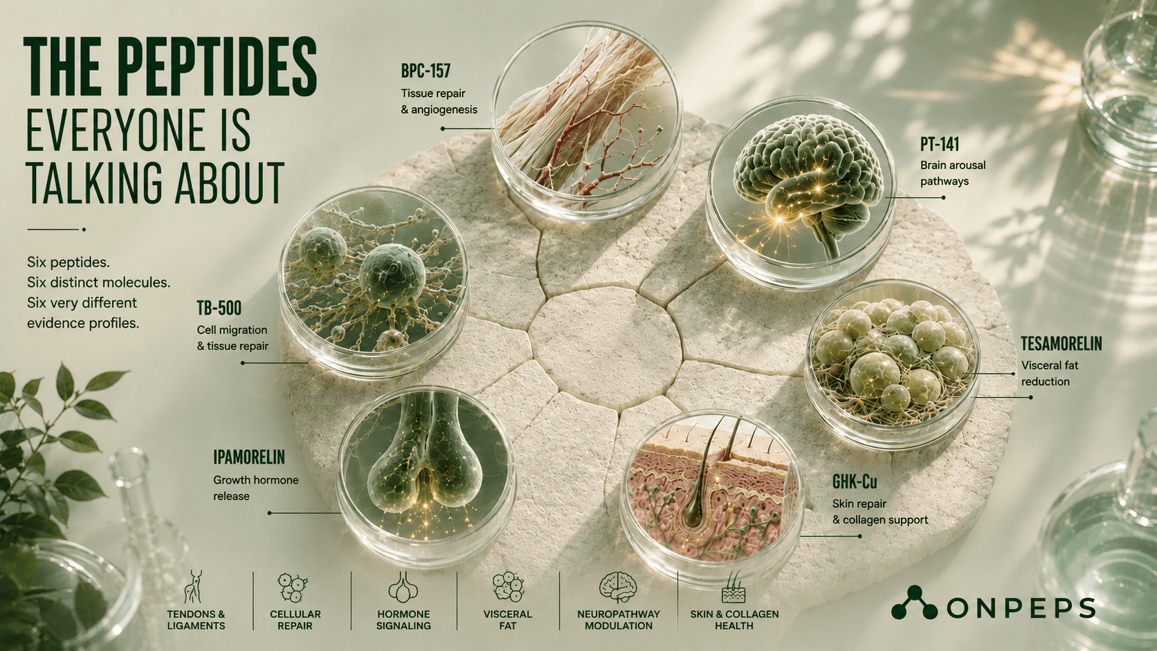 Top Therapeutic Peptides of 2026 & How They Actually Work by onpeps.com the best peptide information platform