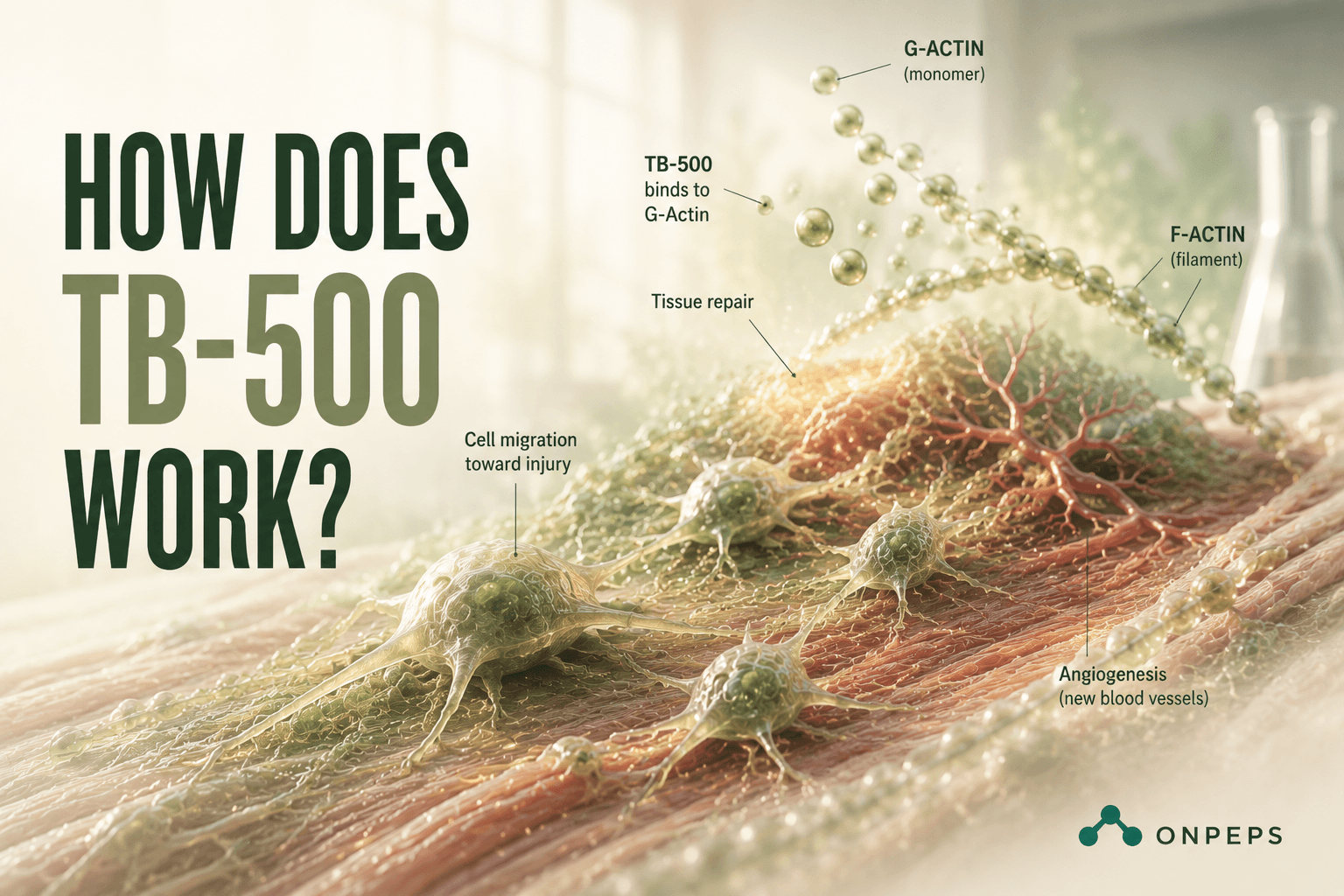 How does TB-500 work? By onpeps.com